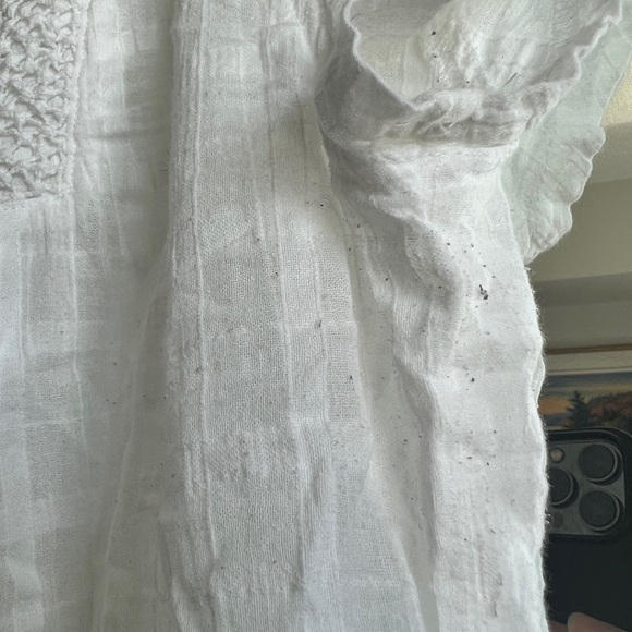 Wind River Womens White Cotton Cottagecore Preppy Boho Button-Up Top Small - Picture 8 of 8